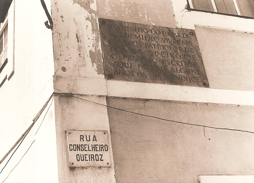 Placa da rua Conselheiro Queiroz